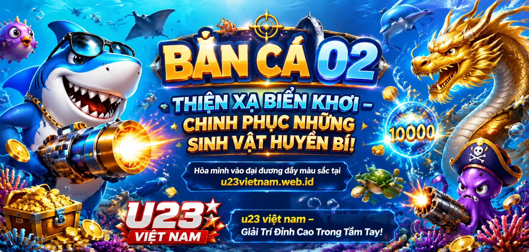 Bắn cá ăn xu với boss và thưởng lớn